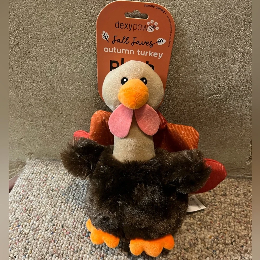 🆕 Dexy Paws Turkey Dog Toy